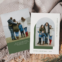 シンプルクリスマス |写真モダン2枚 シーズンカード