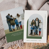 シンプルクリスマス |写真モダン2枚 シーズンカード