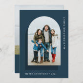 シンプルクリスマス |写真モダン2枚 シーズンカード (正面/裏面)
