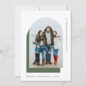 シンプルクリスマス |写真モダン2枚 シーズンカード (正面)