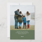 シンプルクリスマス |写真モダン2枚 シーズンカード (裏面)