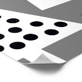 シンプルクリスマス：抽象芸術ツリーパターン ポスター (角)