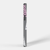 シンプルクリスマス:抽象芸術ツリーパターン iPhoneケース (右側面)