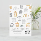 シンプルクリモダンスマス贈カスタム与ロゴ シーズンカード (スタンド正面)