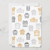 シンプルクリモダンスマス贈カスタム与ロゴ シーズンカード (裏面)