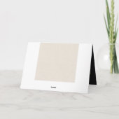 シンプルクリーエレガントム結婚ブラックの写真感謝していyou カード (裏面)