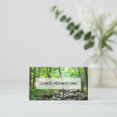 シンプルクリーオミニマルーバーレイ 名刺 (スタンド正面)