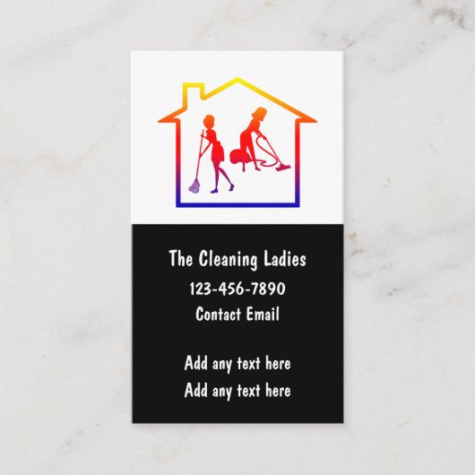 シンプルクリーニングLADES名刺（縦） 名刺 (正面)