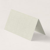 シンプルクリームカラーナチュラルリネンテクスチャプリント 名刺 (裏面)