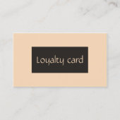 シンプルクリームグレエレガントー美しいロイヤリティカード ロイヤリティカード (正面)