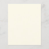 シンプルクリームモノグラムバジェットウェディング招待 (裏面)