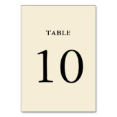 シンプルクリーム結婚テーブル番号 テーブルナンバー (裏面)