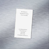 シンプルクリーンエレガントミモダンミナリスト白黒 マグネット名刺 (インサイチュ)