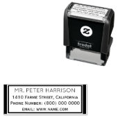 [シンプルクリーンクラシックアドレス情報]ボックス セルフインキングスタンプ (インサイチュ)