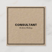 シンプルクリーンフレクラシックーム角型名刺 スクエア名刺 (正面)