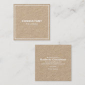 シンプルクリーンフレクラシックーム角型名刺 スクエア名刺 (正面/裏面)