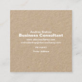 シンプルクリーンフレクラシックーム角型名刺 スクエア名刺 (裏面)