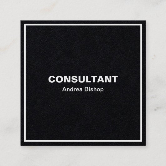 シンプルクリーンフレクラシックーム角型名刺 スクエア名刺 (正面)