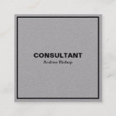 シンプルクリーンフレクラシックーム角型名刺 スクエア名刺 (正面)