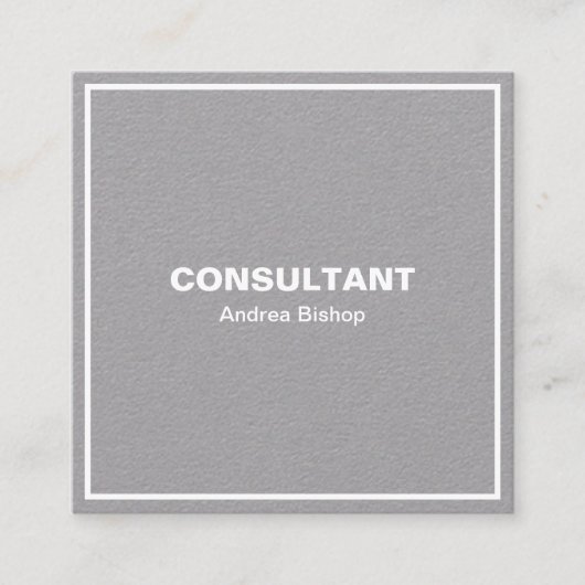 シンプルクリーンフレクラシックーム角型名刺 スクエア名刺 (正面)