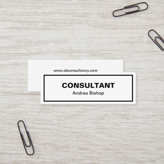 シンプルクリーンフレクラシックーム スキニー名刺 (正面/裏面インサイチュ)