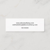 シンプルクリーンフレクラシックーム スキニー名刺 (裏面)