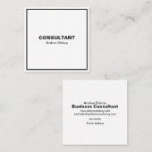 シンプルクリーンフレクラシックーム スクエア名刺 (正面/裏面)