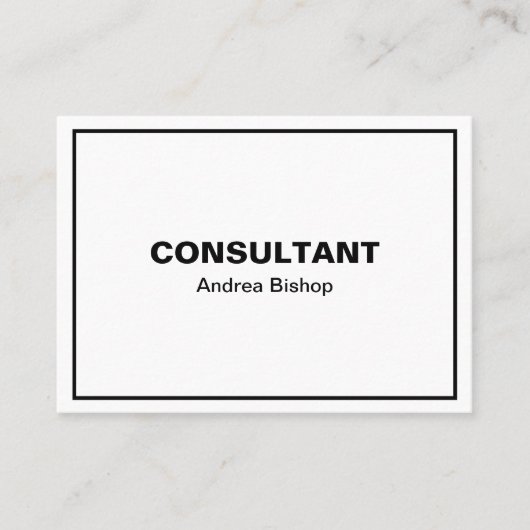 シンプルクリーンフレクラシックーム 名刺 (正面)