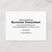 シンプルクリーンフレクラシックーム 名刺 (裏面)