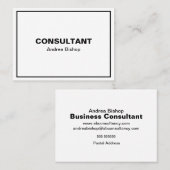 シンプルクリーンフレクラシックーム 名刺 (正面/裏面)