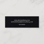 シンプルクリーンフレクラシックームMINI名刺 スキニー名刺 (裏面)