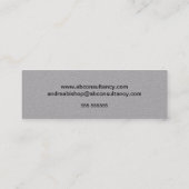 シンプルクリーンフレクラシックームMINI名刺 スキニー名刺 (裏面)