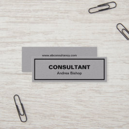 シンプルクリーンフレクラシックームMINI名刺 スキニー名刺