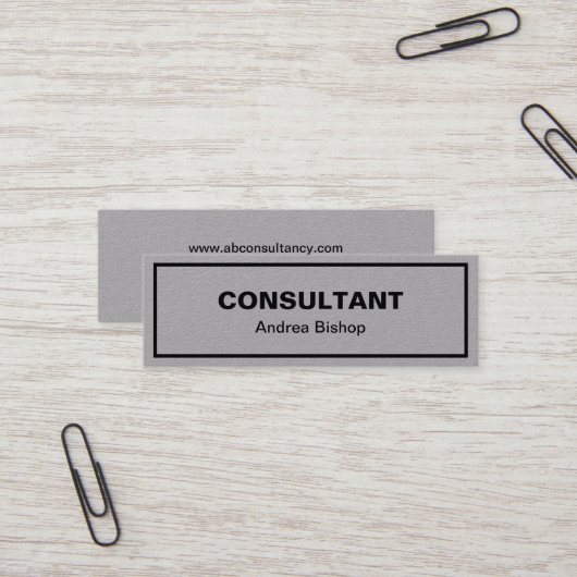 シンプルクリーンフレクラシックームMINI名刺 スキニー名刺 (正面/裏面インサイチュ)