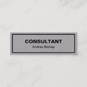 シンプルクリーンフレクラシックームMINI名刺 スキニー名刺 (正面)