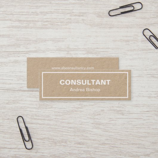 シンプルクリーンフレクラシックームMINI名刺 スキニー名刺 (正面/裏面インサイチュ)