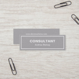 シンプルクリーンフレクラシックームMINI名刺 スキニー名刺