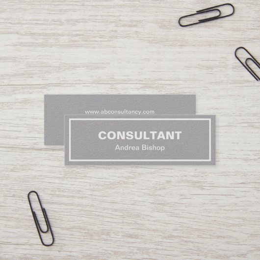 シンプルクリーンフレクラシックームMINI名刺 スキニー名刺 (正面/裏面インサイチュ)