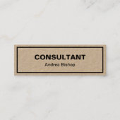 シンプルクリーンフレクラシックームMINI名刺 スキニー名刺 (正面)