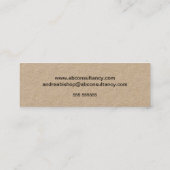 シンプルクリーンフレクラシックームMINI名刺 スキニー名刺 (裏面)