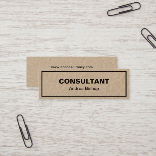 シンプルクリーンフレクラシックームMINI名刺 スキニー名刺 (正面/裏面インサイチュ)