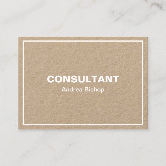 シンプルクリーンフレームクラシック名刺 名刺 (正面)