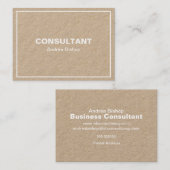 シンプルクリーンフレームクラシック名刺 名刺 (正面/裏面)