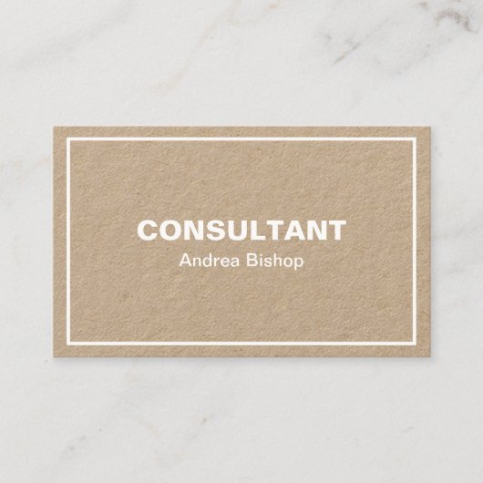 シンプルクリーンフレームクラシック名刺 名刺 (正面)