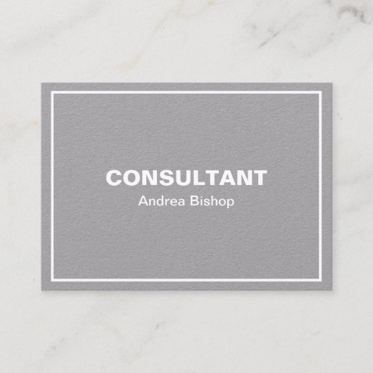 シンプルクリーンフレームクラシック名刺 名刺 (正面)