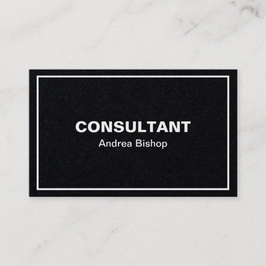 シンプルクリーンフレームクラシック名刺 名刺 (正面)