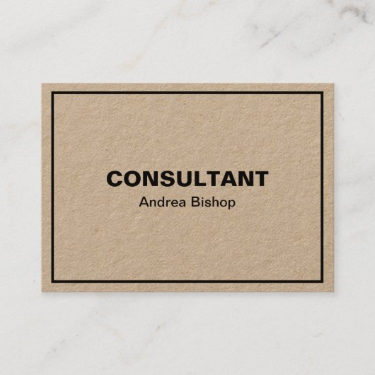 シンプルクリーンフレームクラシック名刺 名刺 (正面)