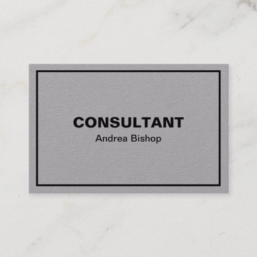 シンプルクリーンフレームクラシック名刺 名刺 (正面)