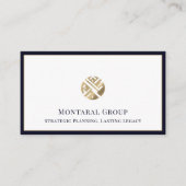 シンプルクリーンプロフェッショナルラグジュアリー 名刺 (正面)