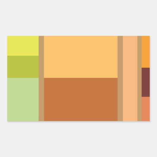 シンプルクリーンモダンミニマル 長方形シール (正面)